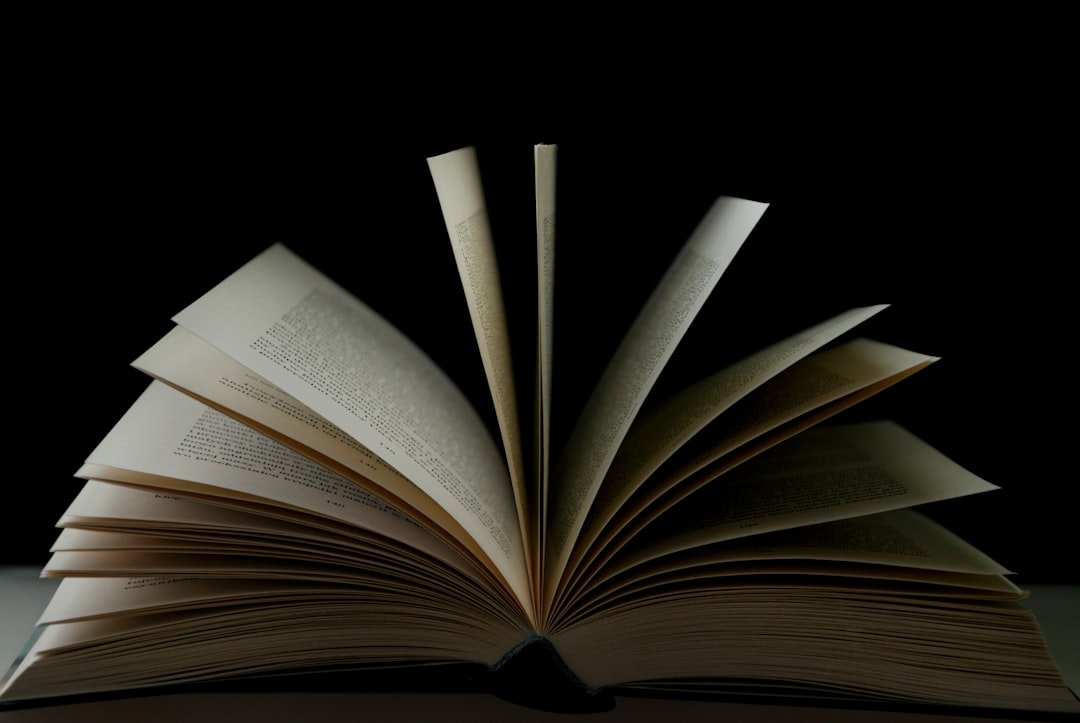 open book pages close-up