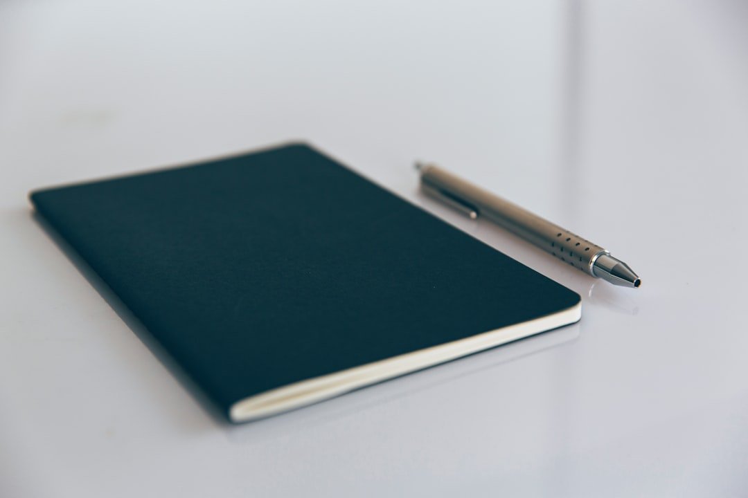 blog writing notebook pen desk