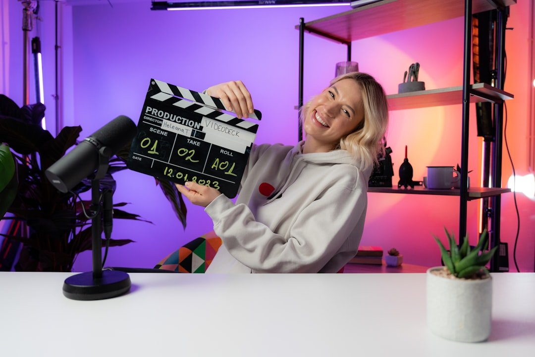YouTube studio desk