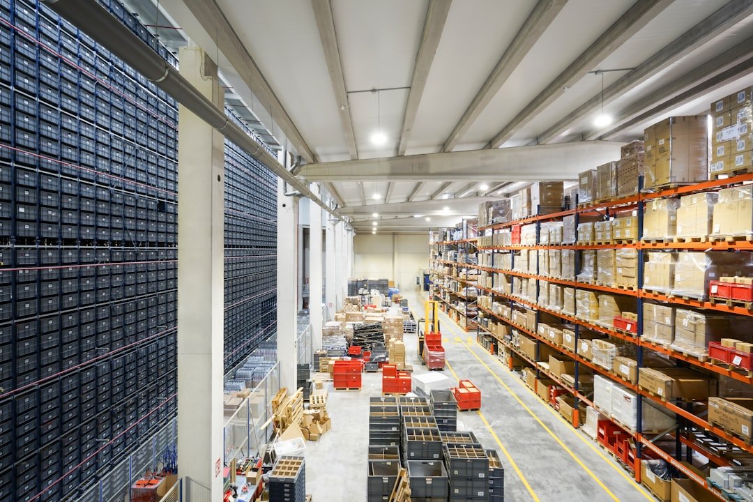 warehouse shipping boxes inventory