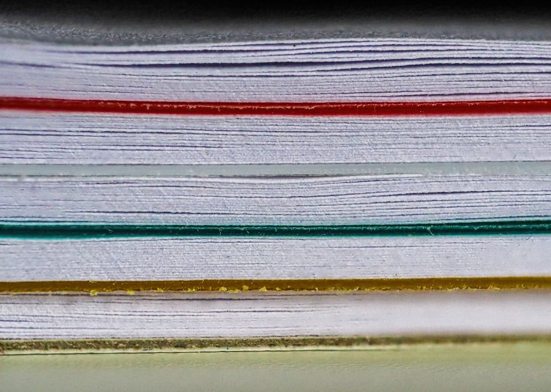 book publishing stack pages printed