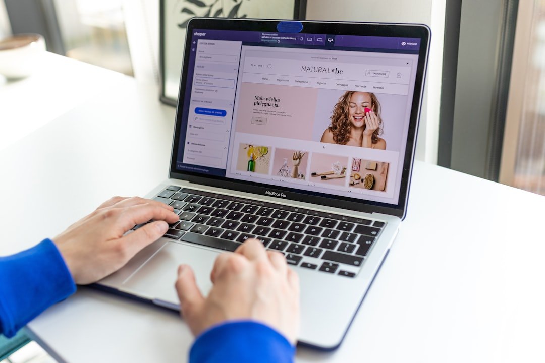 online store setup computer