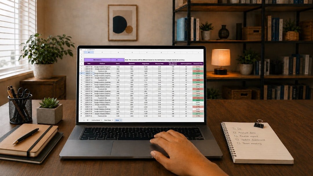 spreadsheet budget desk