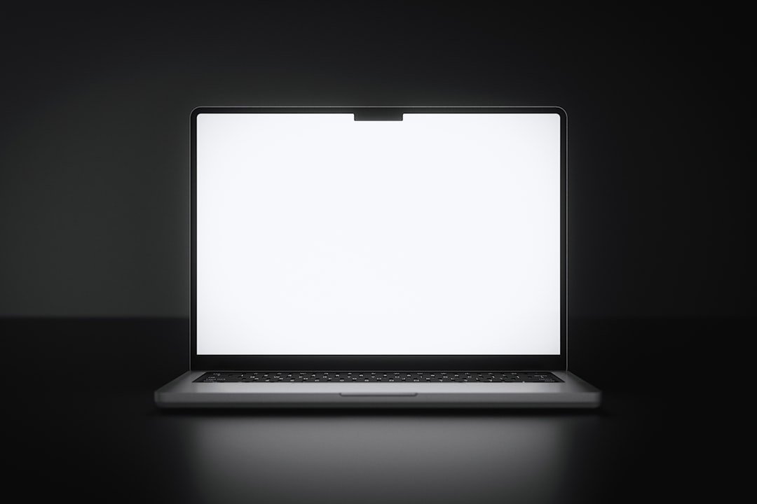 digital product template laptop screen