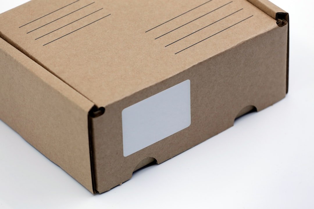 packed shipping box