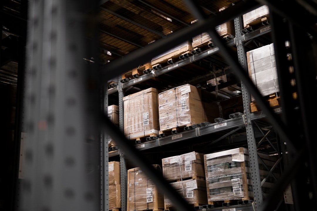 online store warehouse boxes