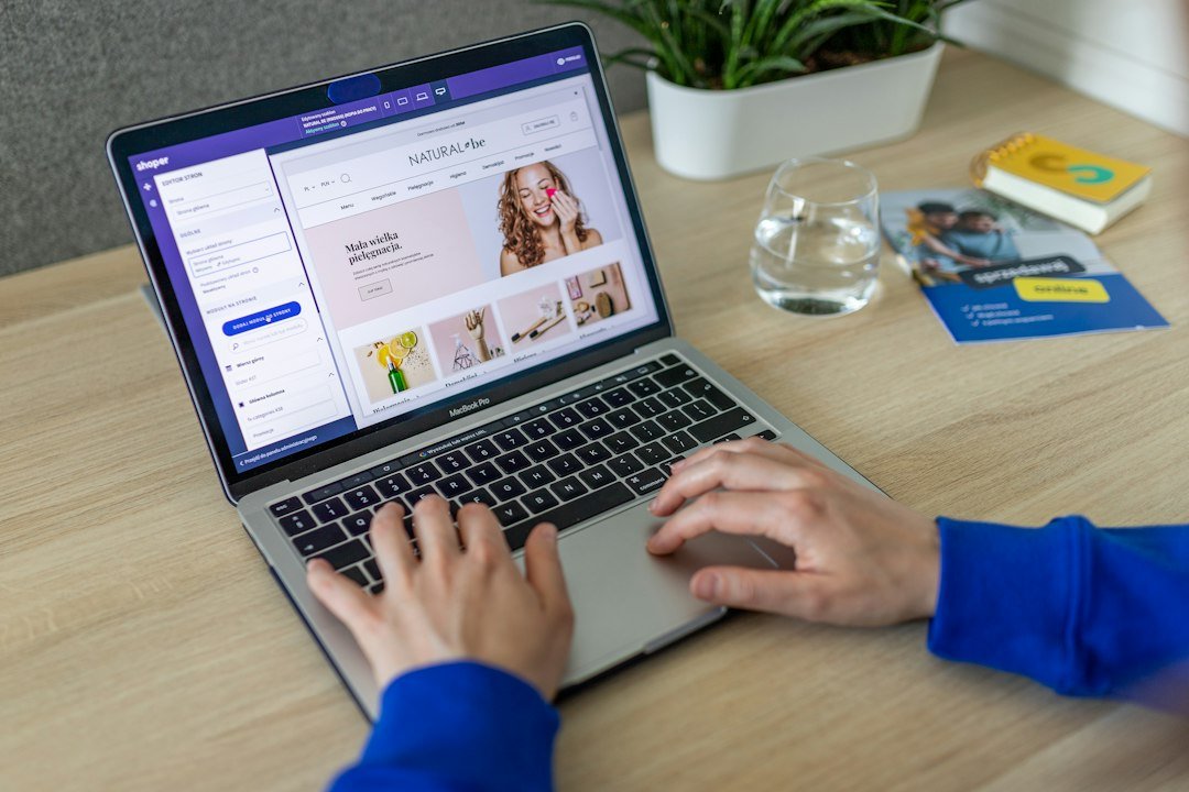 online store setup computer