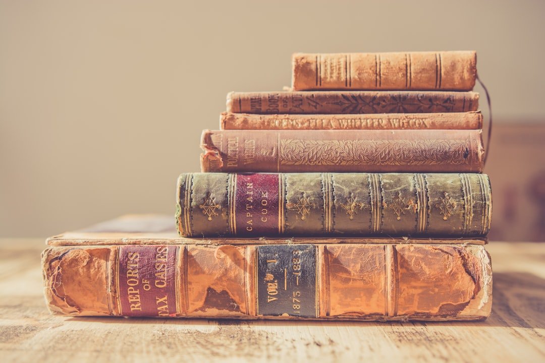 stack used books
