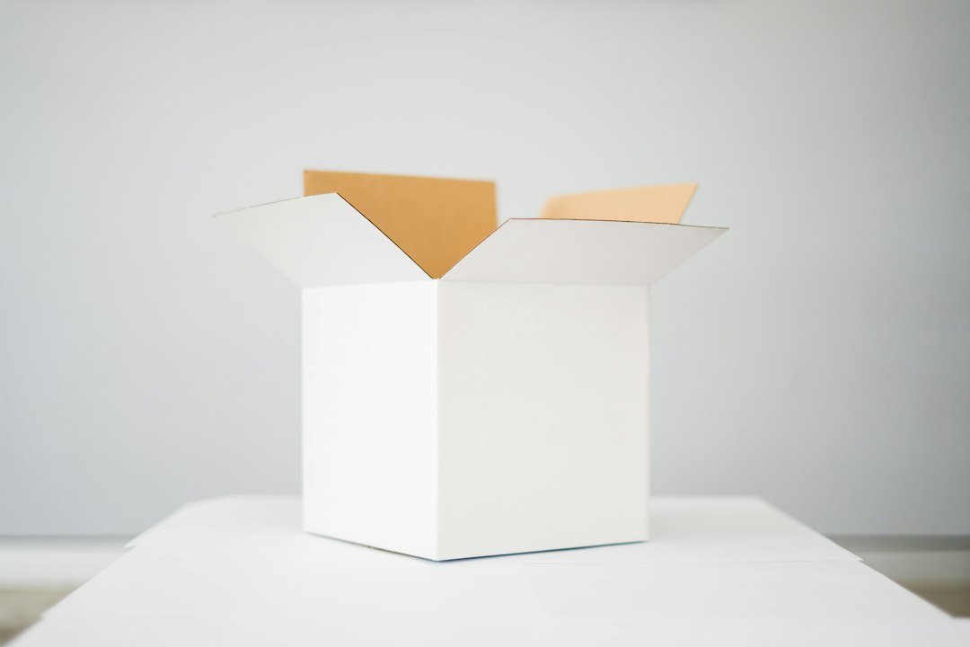 packed shipping box
