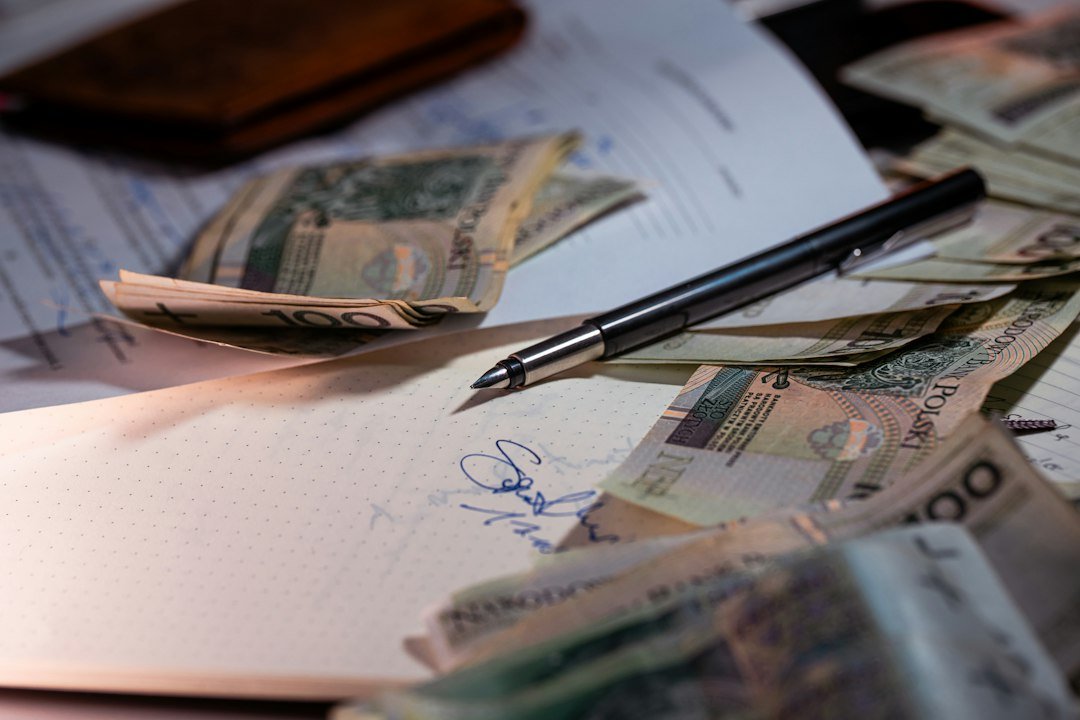 cash money desk paperwork